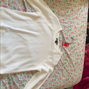 A white athletic crew neck